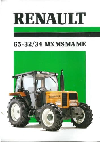 Renault Tractor 65-32 & 65-34 MX MS MA ME Brochure