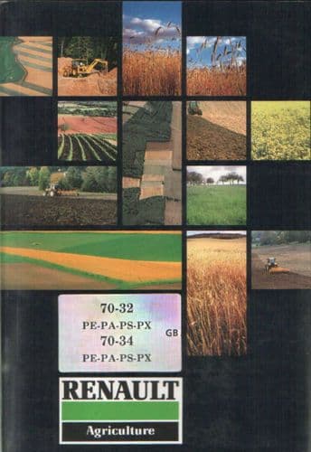 Renault Tractor 70-32 & 70-34 PE, PA, PS, PX Operators Manual