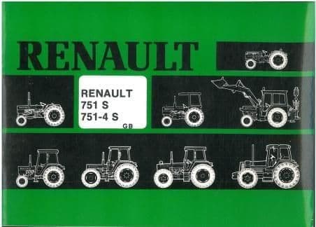 Renault Tractor 751S & 751-4S Operators Manual