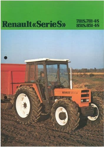 Renault Tractor 781S 781-4S 851S 851-4S Brochure
