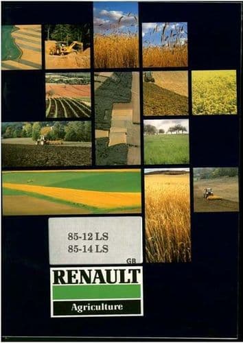 Renault Tractor 85 -12 & 85 - 14 LS Operators Manual