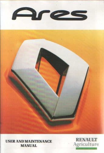 Renault Tractor Ares 816 826 836 Quadrishift Operators Manual