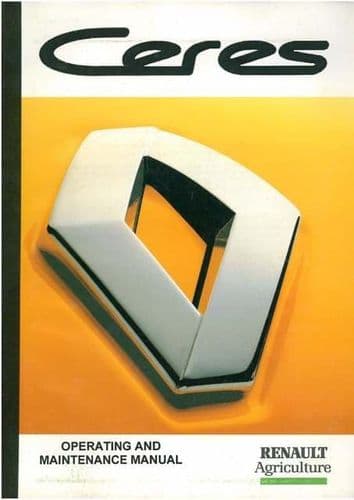 Renault Tractor Ceres X Series - 325X 335X 345X 355X Operators Manual