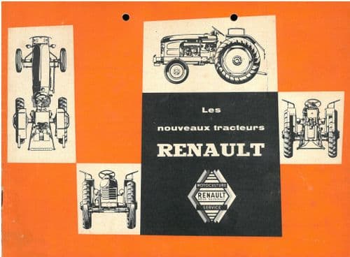 Renault Tractor D22 E30 D30 D35 Brochure - IN FRENCH