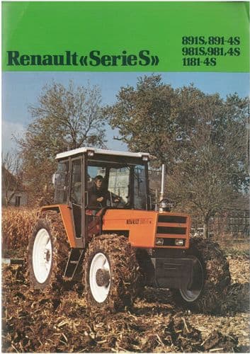 Renault Tractor S Series - 891S 891-4S, 981S, 981-4S, 1181-4S Brochure