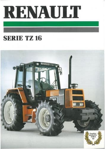 Renault Tractor Series TZ16 - 120.14 133.14 145.14 Brochure - IN DUTCH