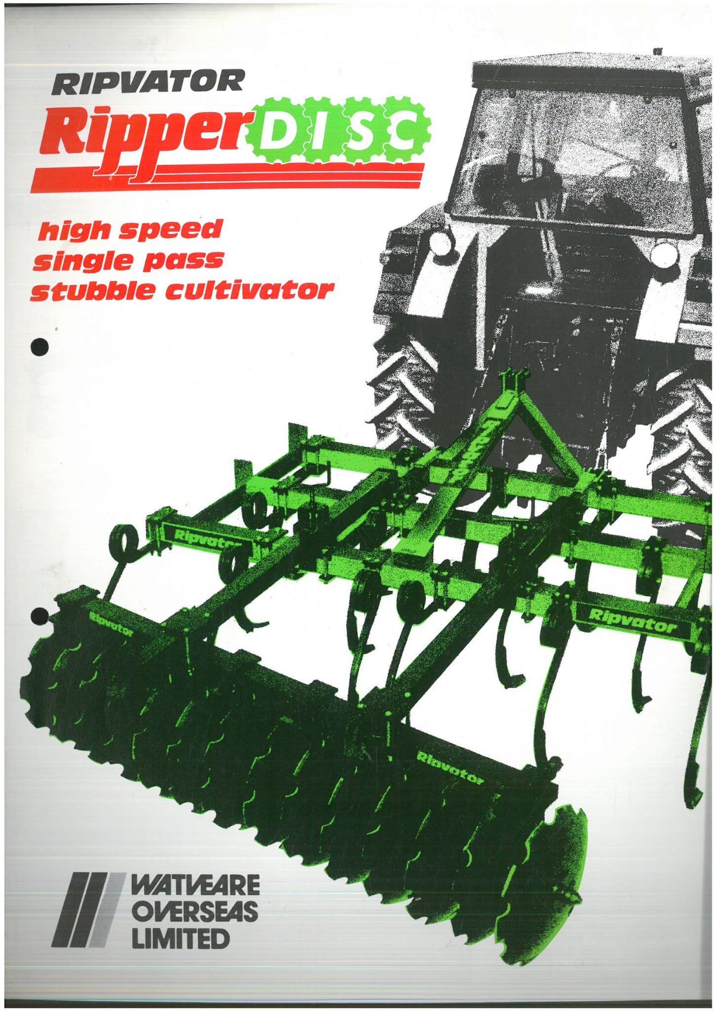 Ripvator Ripper Disc High Speed Single Pass Stubble Cultivator Brochure