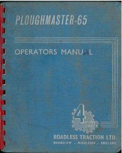 Roadless Tractor Ploughmaster 65 Operators Manual