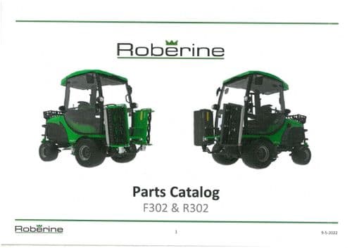 Roberine Mower F302 & R302 Parts Manual