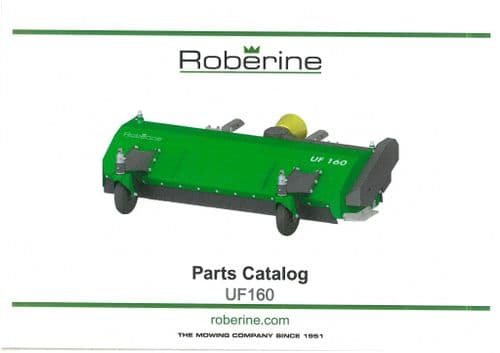 Roberine Mower UF160 Parts Manual