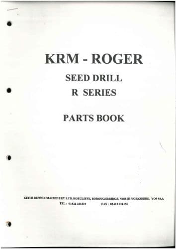 Roger KRM Falc - Seed Drill - R Series Parts Manual