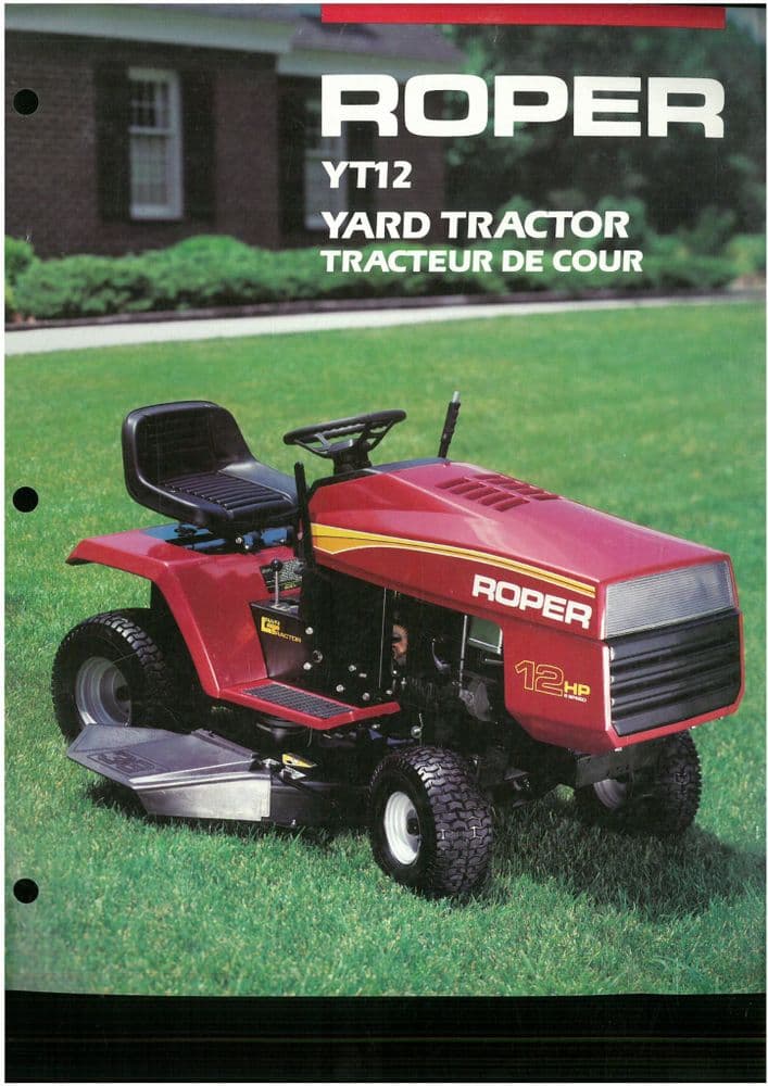 Roper Garden Tractor History – TractorData.com Roper T632 RT-16T ...