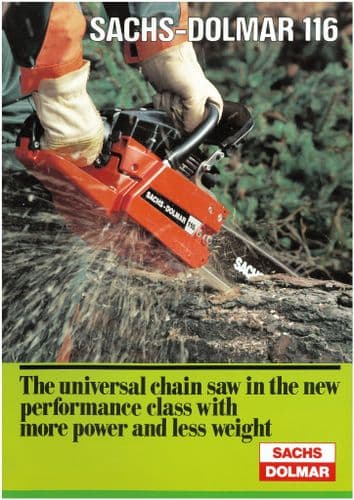 Sachs-Dolmar Chainsaw  116  Brochure