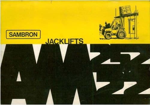 Sambron Jacklift Forklift AM22 AM252 Operators Manual with Owners Parts List