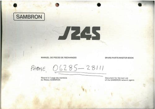 Sambron Jacklift Forklift J24S Parts Manual