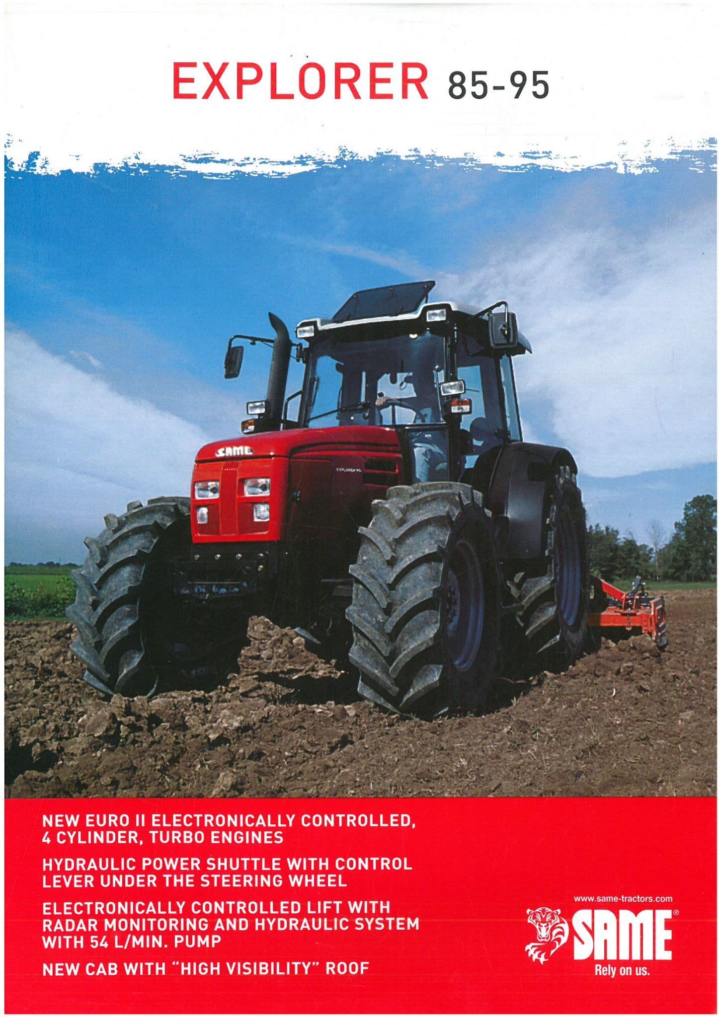 Same Explorer Tractor 85 & 95 Brochure