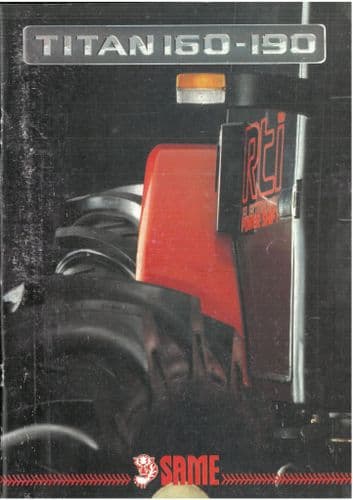 Same Titan Tractor - 160 190 Brochure