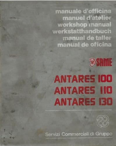 Same Tractor Antares 100 110 130 Repair Workshop Service Manual