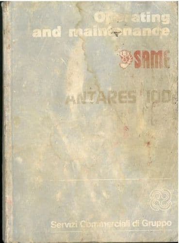 Same Tractor Antares 100 Operators Manual