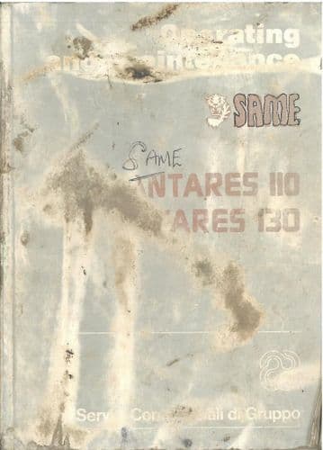 Same Tractor Antares 110 & 130 Operators Manual