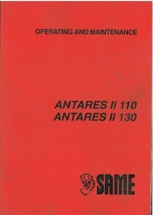 Same Tractor Antares II 110 & 130 Operators Manual - Series 2