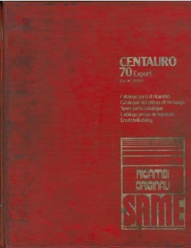 Same Tractor Centauro 70 Export Parts Manual