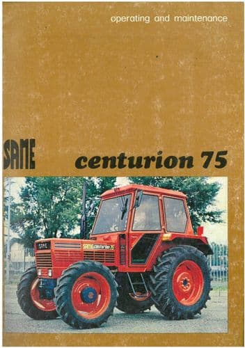 Same Tractor Centurion 75  Operators Manual