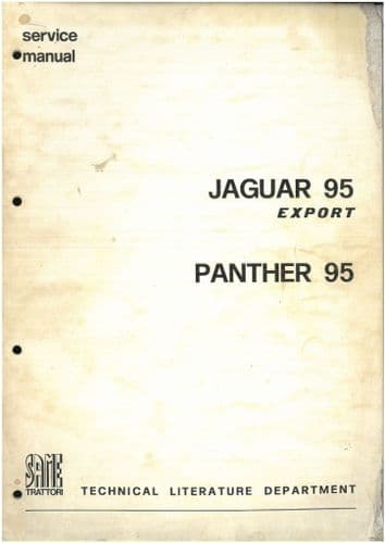 Same Tractor Jaguar 95 Export Panther 95  Workshop Service Repair Manual
