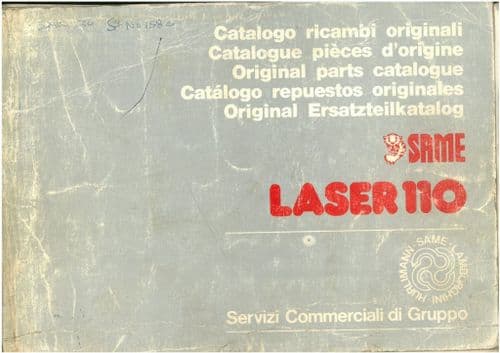 Same Tractor Laser 110 Parts Manual