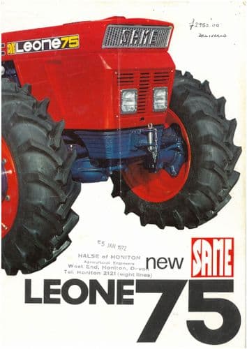 Same Tractor - Leone 75 Brochure