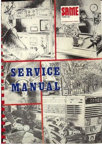 Same Tractor Minitauro 60, Minitauro 60 C, Corsaro 70, Saturno 80 Service Workshop Manual
