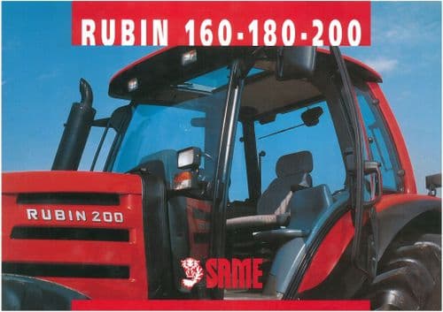 SAME Tractor Rubin 160 180 200 Brochure
