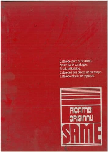 Same Tractor Saturno Parts Manual - ITALIAN ONLY - ORIGINAL