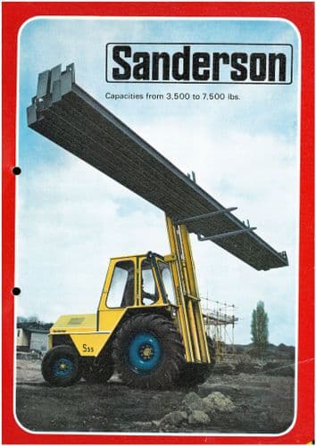 Sanderson Forklift SB40 SB45 SB55 SB75 Brochure