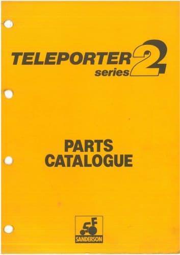 Sanderson T2 Teleporter 2 Telehandler T2-11-30 & T2-11-40 Parts Manual