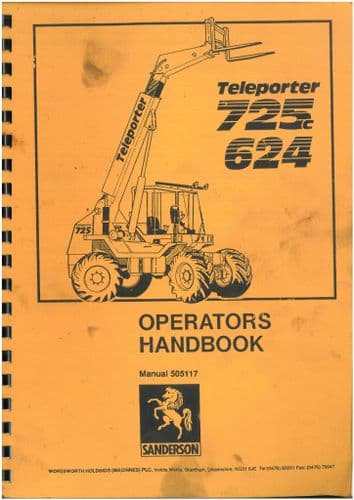 Sanderson Teleporter 624 & 725 Operators Manual - ORIGINAL