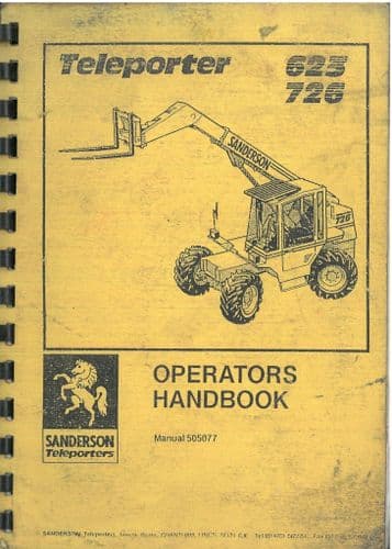 Sanderson Teleporter 625 & 726 Operators Manual
