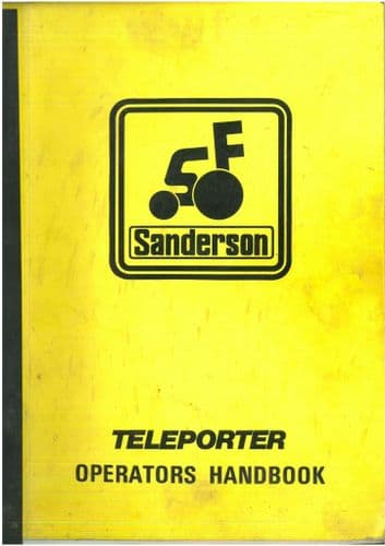 Sanderson Teleporter Rough Terrain Operators Manual