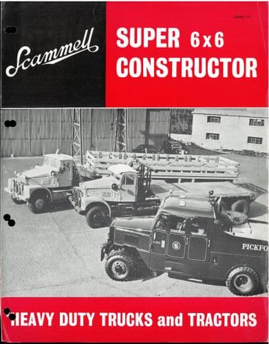 Scammell Super 6x6 Constructor Truck Lorry Tractor Brochure