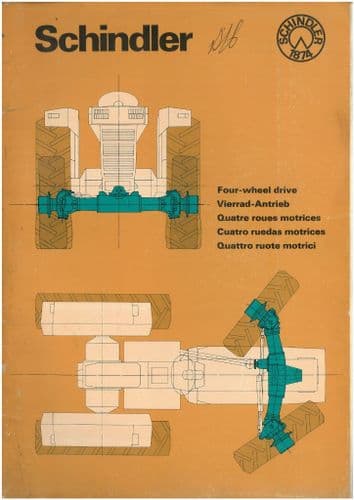 Schindler 4 Wheel Drive Conversion for Ford Tractors Mounting Instructions and Parts Manual