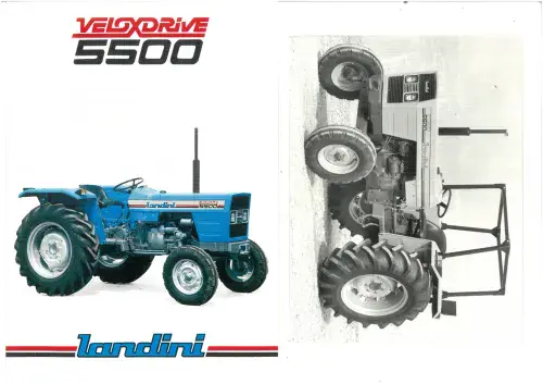 Share Landini Tractor 5500 Veloxdrive 2WD Brochure + Photo - IN ITALIAN
