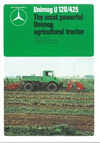 Share Mercedes Benz Unimog Tractor - The Most Powerful Unimog U120/425 Brochure