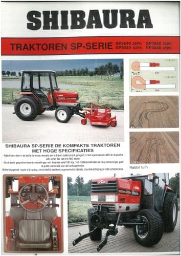 Shibaura Compact Tractor SP2540 SP3040 SP3540 & SP4540 Brochure - IN DUTCH