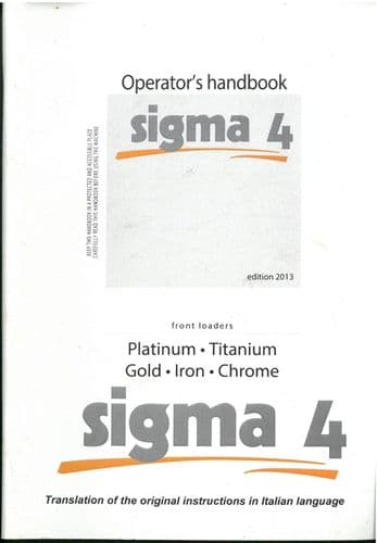 Sigma 4  Front Loader Operators Manual - 2013