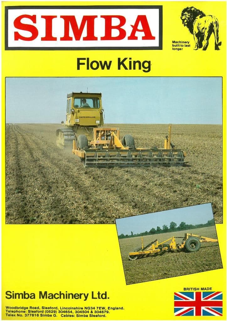 Simba Flow King Tiller Brochure