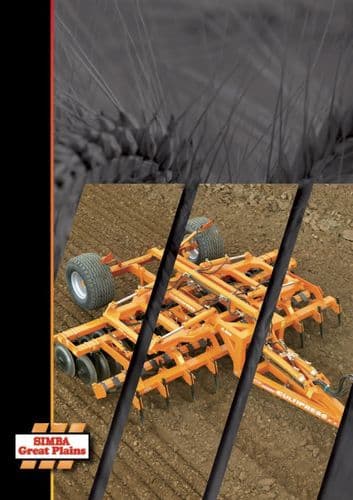 Simba Great Plains Cultipress Cultivator 3.3m 4.0m 4.6m 5.5m 6.6m Operators Manual /Spare Parts List
