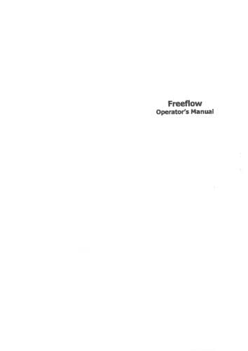 Simba Seed Drill Free Flow 3m 4m 4.5m 6m 6.6m & 8m Operators Manual