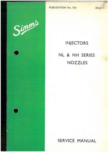 Simms Injector Nozzles NL & NH Series Workshop Service Manual