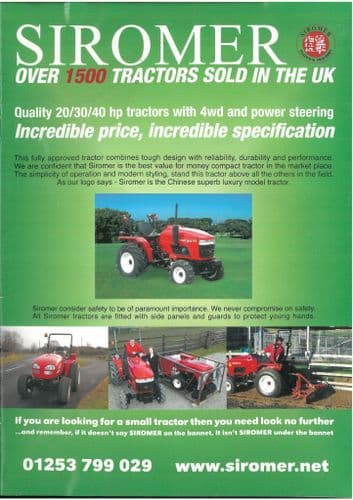 Siromer Tractor Brochure