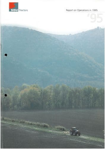 SISU Valtra Tractor - Report on Operations in 1995 Brochure